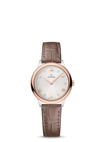 Omega De Ville Quartz 27.5 Stainless Steel - Sedna Gold / Silver - Diamond
